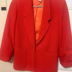Vintage American Eagle Outfitters Vibrant Red Blazer